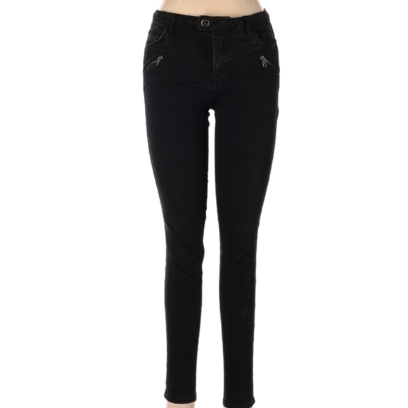 Zara Basic Black Skinny Jeans Size 8 - Picture 1 of 3